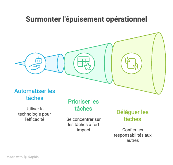 Les 3 piliers concrets pour sortir de l’épuisement opérationnel _ Automatiser, Prioriser, Déléguer